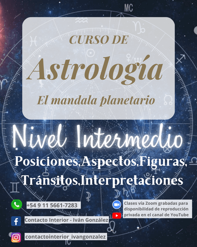Curso de Astrología "El mandala planetario" - Nivel Intermedio