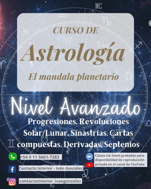 Curso de Astrología "El mandala planetario" - Nivel Avanzado