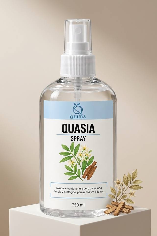 Bruma de quasia para cuidado y prevencion de piojos